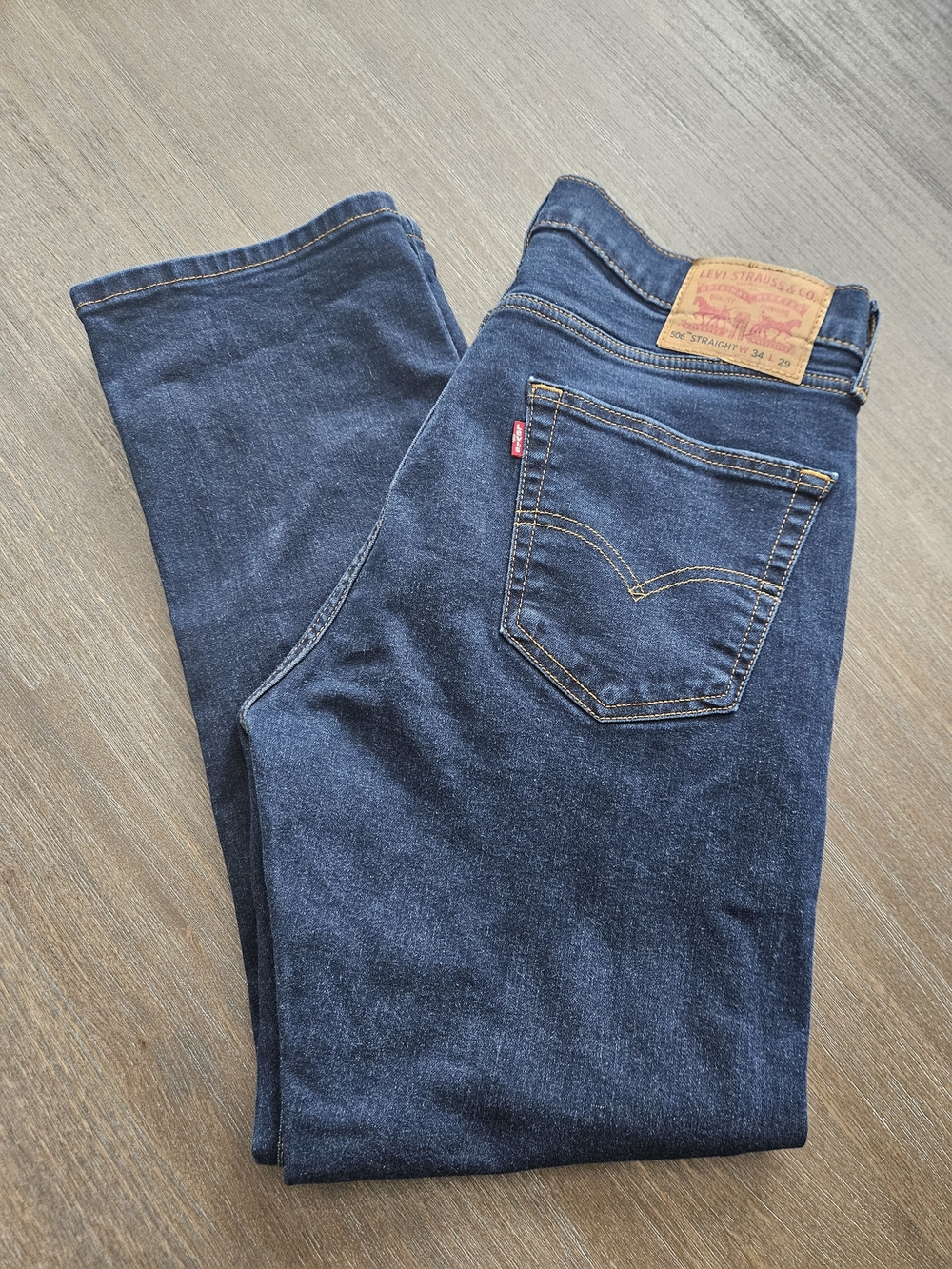 Levi's 506 Men's Dark Blue Straight Leg Fit W34 L29